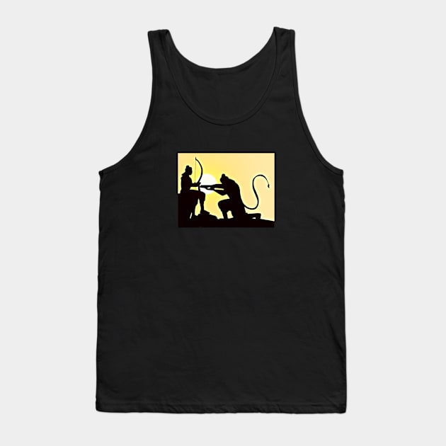 Lord Ram and Lord Hanuman Tank Top by ARTCHAN 